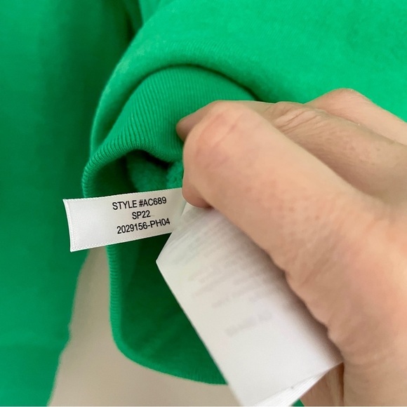 J. Crew Green Button-Detail Sweatshirt - Picture 6 of 9